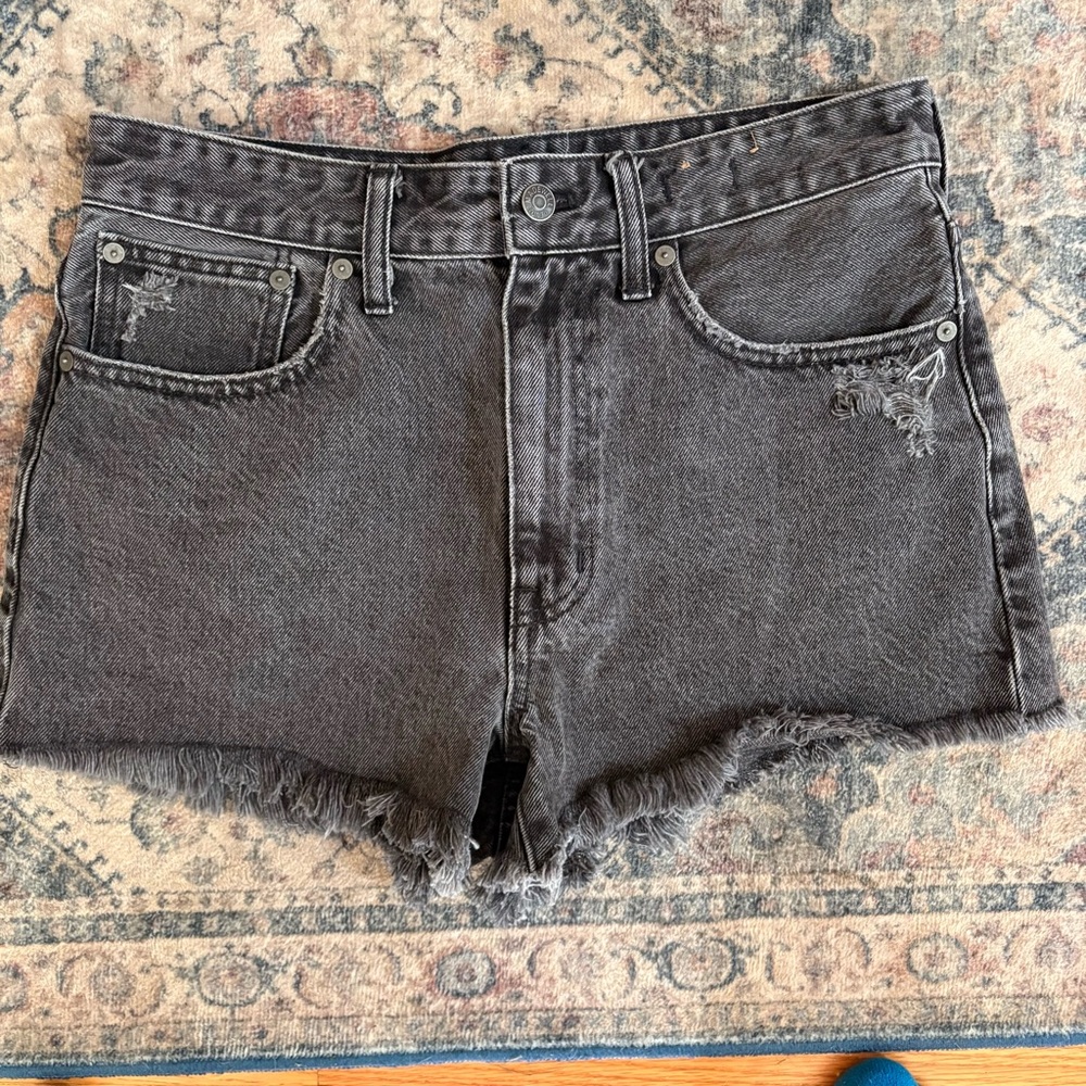 Madewell Charcoal Denim Jean Shorts